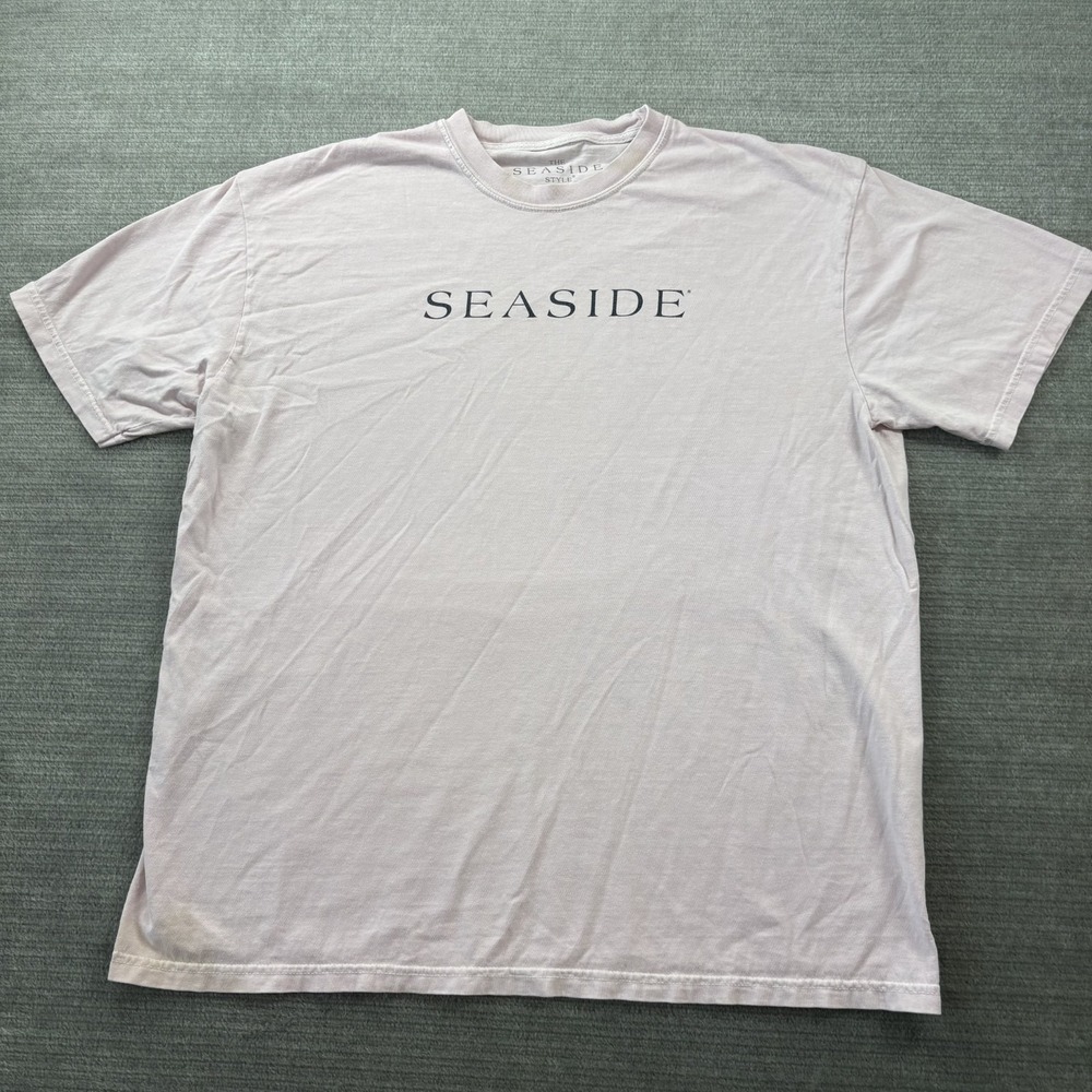 The Seaside Style T-Shirt Adult XL Seaside Florida 30A Graphic Pink Pop Culture